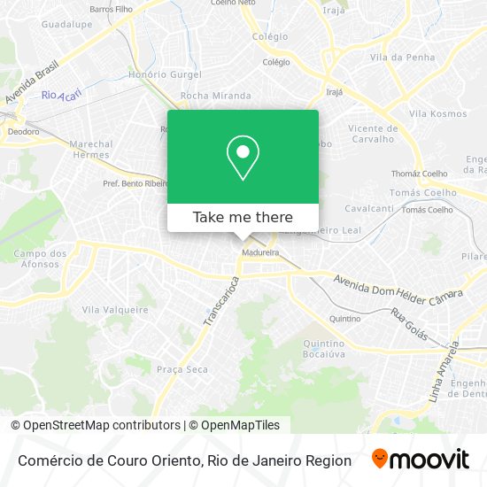 Comércio de Couro Oriento map
