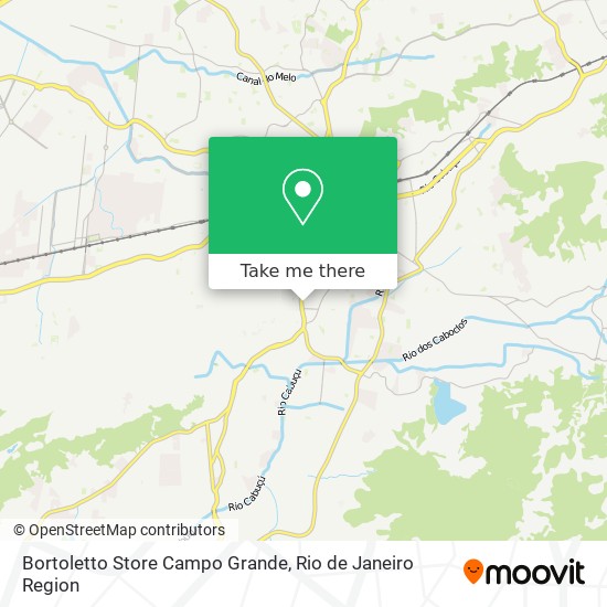 Mapa Bortoletto Store Campo Grande