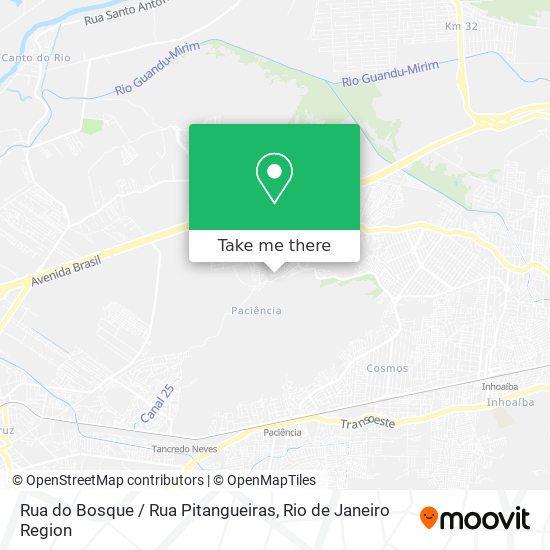 Rua do Bosque / Rua Pitangueiras map