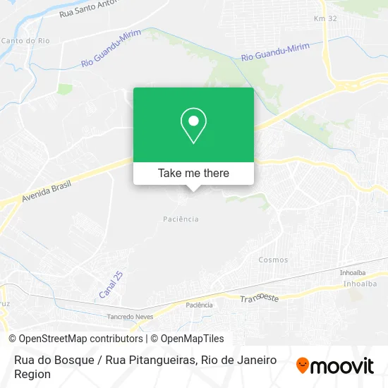 Rua do Bosque / Rua Pitangueiras map