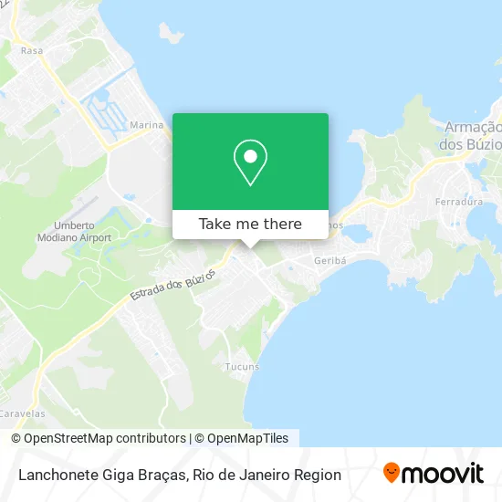 Lanchonete Giga Braças map