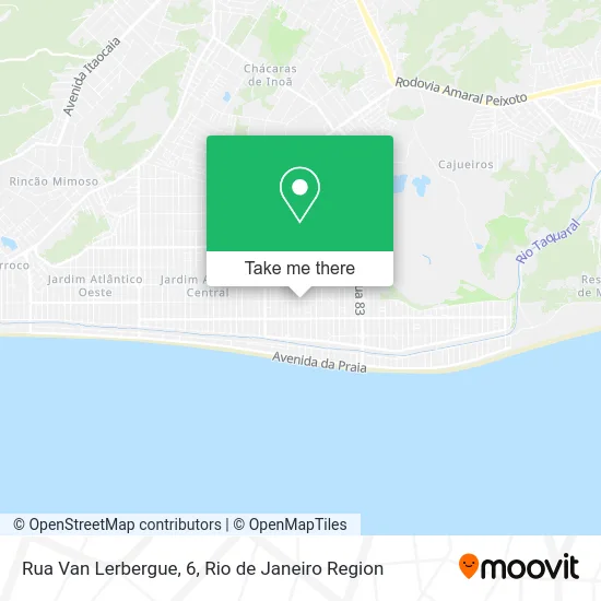 Rua Van Lerbergue, 6 map