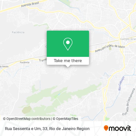 Rua Sessenta e Um, 33 map