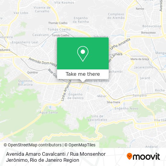 Avenida Amaro Cavalcanti / Rua Monsenhor Jerônimo map