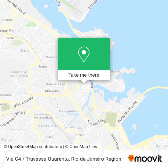 Via C4 / Travessa Quarenta map