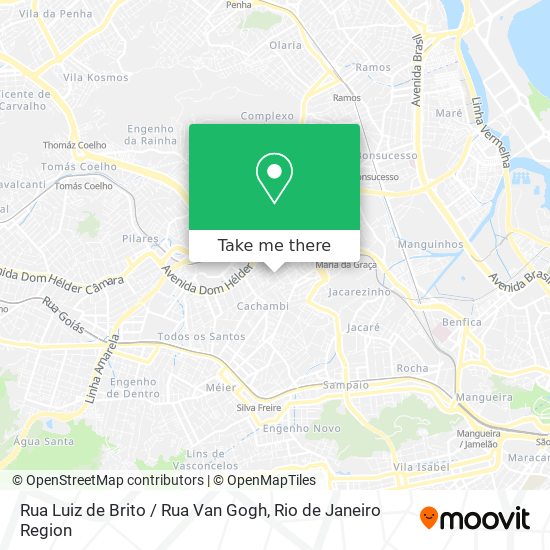 Rua Luiz de Brito / Rua Van Gogh map