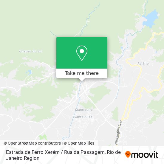 Estrada de Ferro Xerém / Rua da Passagem map