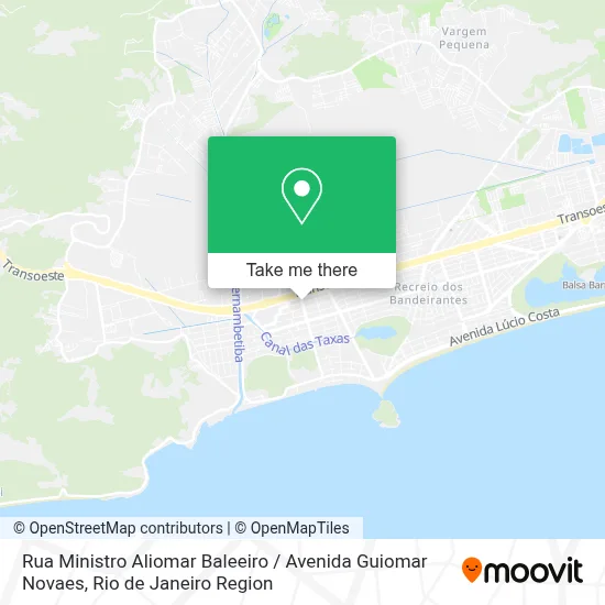 Rua Ministro Aliomar Baleeiro / Avenida Guiomar Novaes map