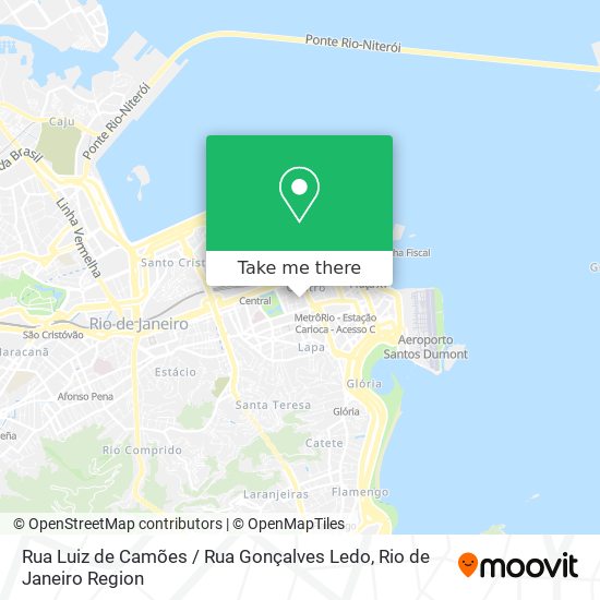 Rua Luiz de Camões / Rua Gonçalves Ledo map