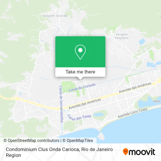 Condominium Clus Onda Carioca map