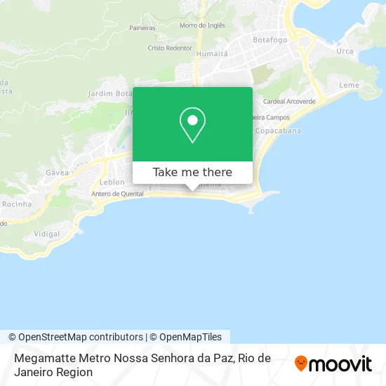 Megamatte Metro Nossa Senhora da Paz map