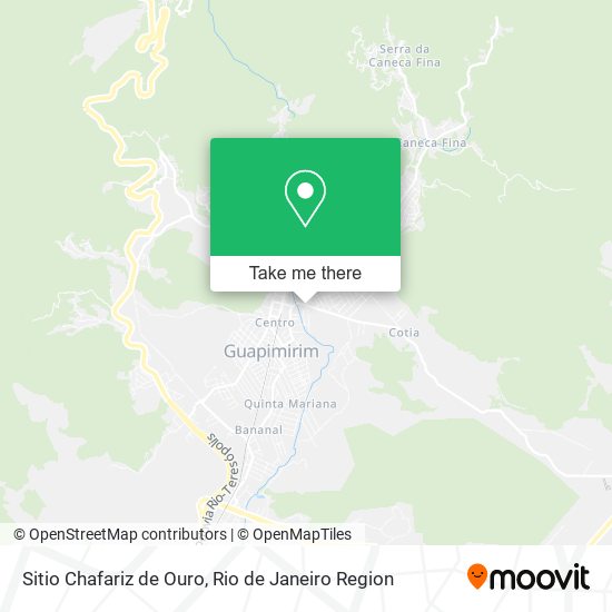 Sitio Chafariz de Ouro map