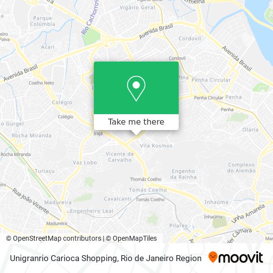 Unigranrio Carioca Shopping map