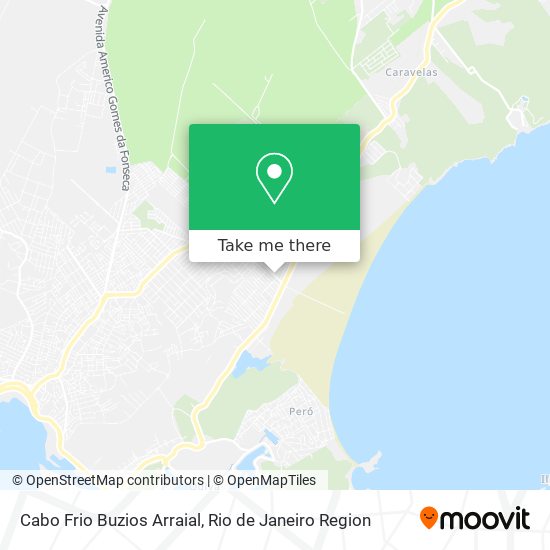 Cabo Frio Buzios Arraial map