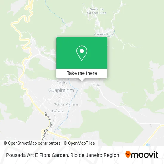 Pousada Art E Flora Garden map