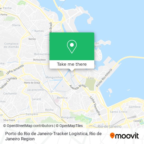 Mapa Porto do Rio de Janeiro-Tracker Logística