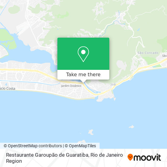 Mapa Restaurante Garoupão de Guaratiba