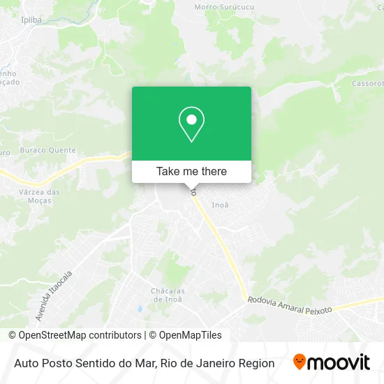 Auto Posto Sentido do Mar map