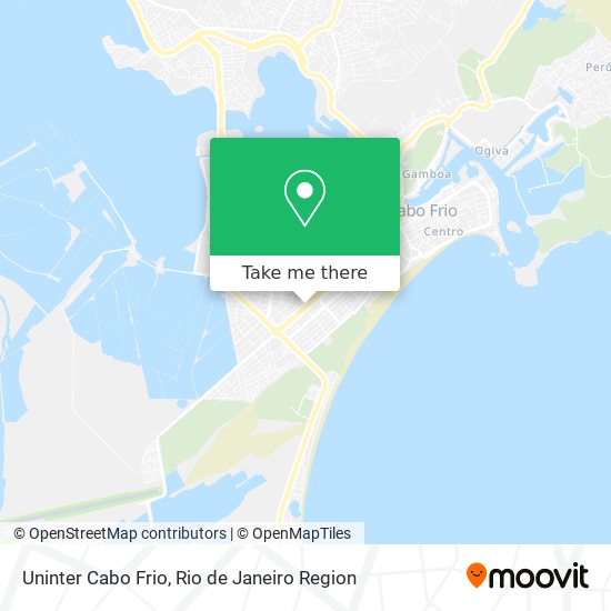 Uninter Cabo Frio map