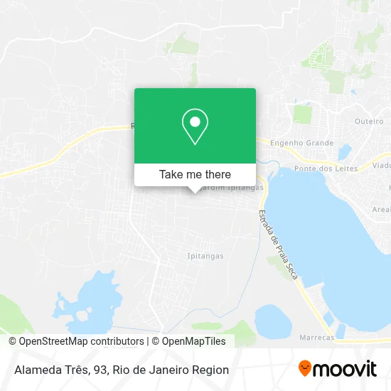 Alameda Três, 93 map