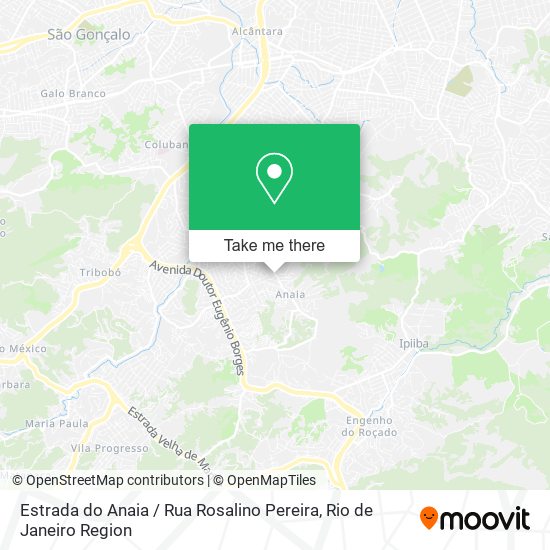 Estrada do Anaia / Rua Rosalino Pereira map