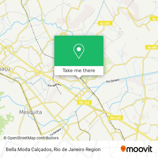 Mapa Bella Moda Calçados