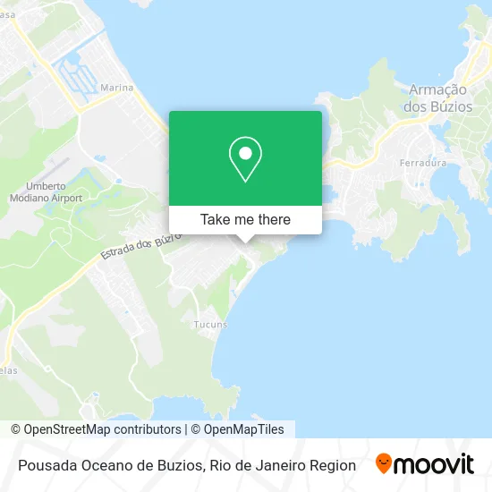 Pousada Oceano de Buzios map