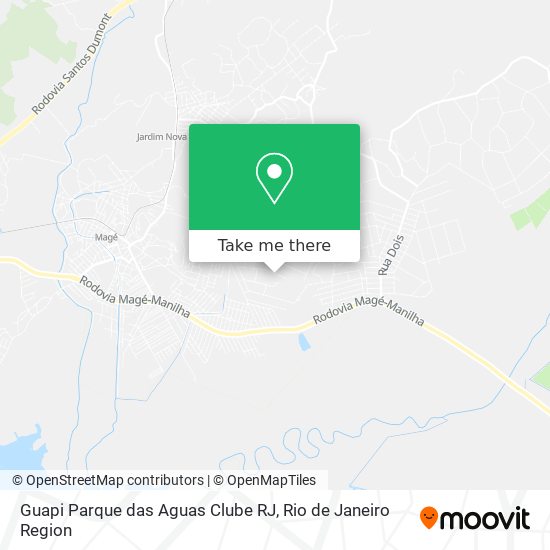 Mapa Guapi Parque das Aguas Clube RJ