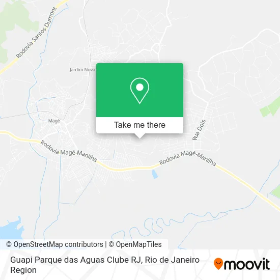 Guapi Parque das Aguas Clube RJ map
