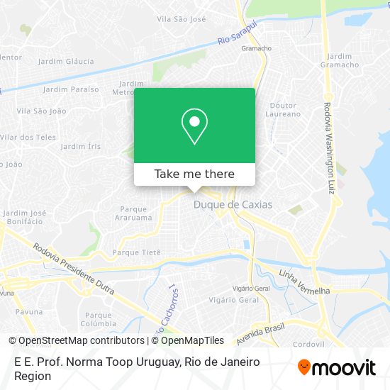 E E. Prof. Norma Toop Uruguay map