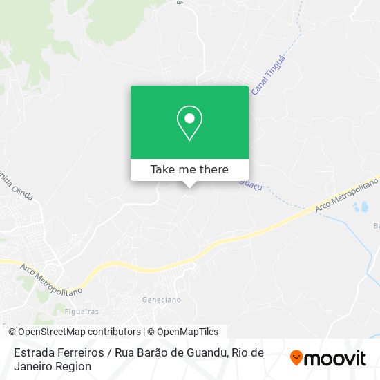 Estrada Ferreiros / Rua Barão de Guandu map