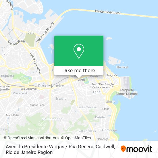 Mapa Avenida Presidente Vargas / Rua General Caldwell
