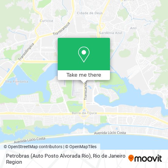 Mapa Petrobras (Auto Posto Alvorada Rio)