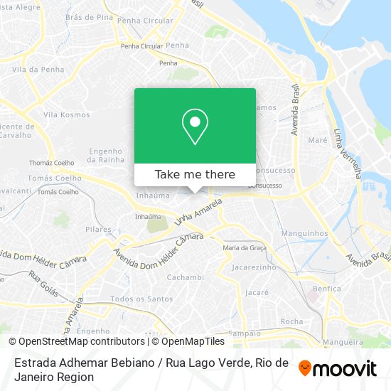 Estrada Adhemar Bebiano / Rua Lago Verde map