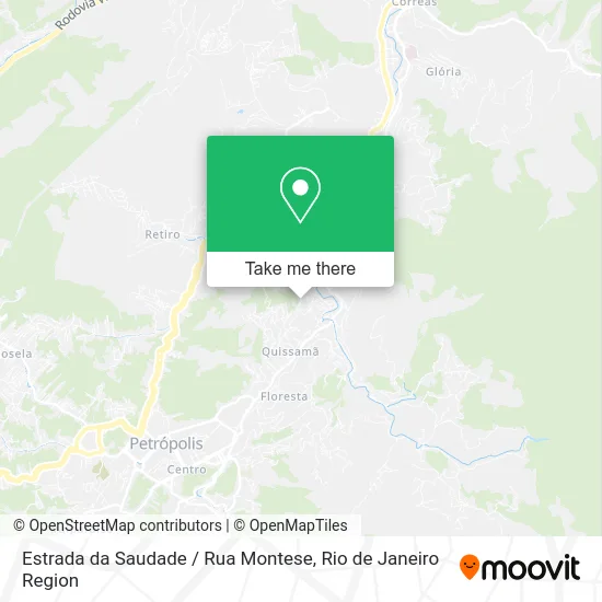 Estrada da Saudade / Rua Montese map