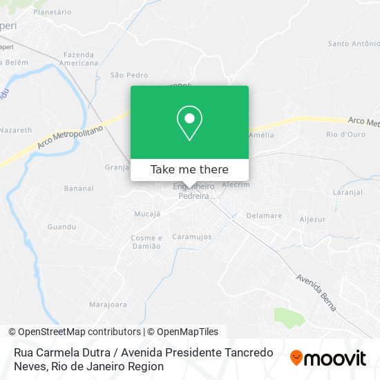 Rua Carmela Dutra / Avenida Presidente Tancredo Neves map
