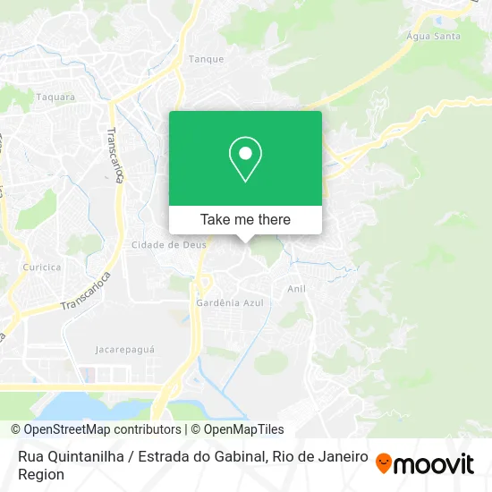 Rua Quintanilha / Estrada do Gabinal map