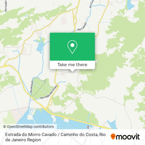 Estrada do Morro Cavado / Caminho do Costa map