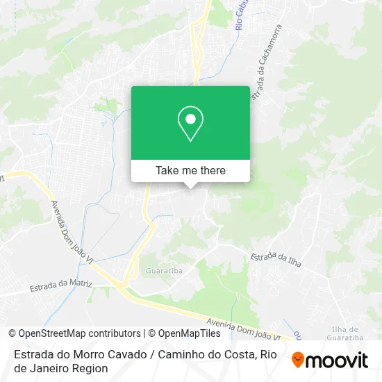 Estrada do Morro Cavado / Caminho do Costa map