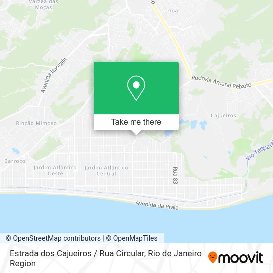 Estrada dos Cajueiros / Rua Circular map