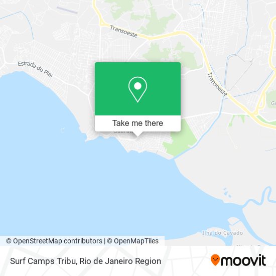 Surf Camps Tribu map