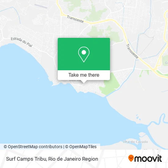 Surf Camps Tribu map