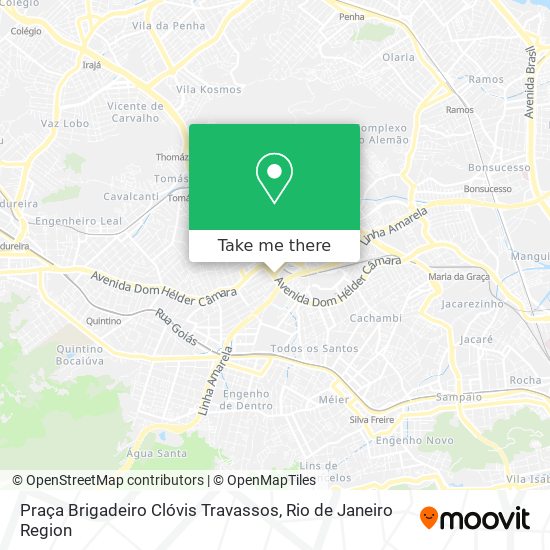 Mapa Praça Brigadeiro Clóvis Travassos