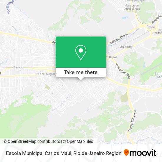 Mapa Escola Municipal Carlos Maul