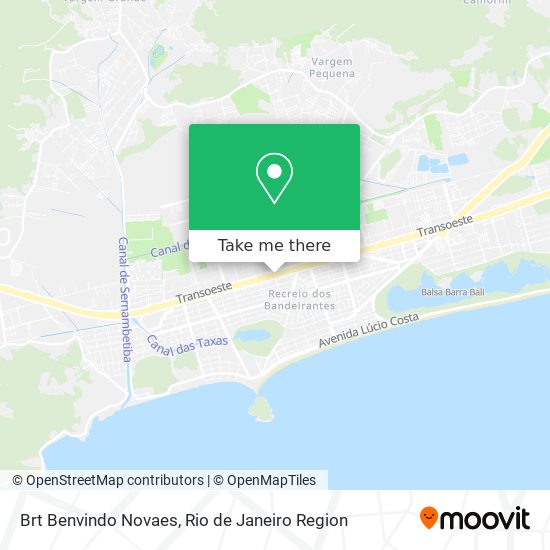 Brt Benvindo Novaes map