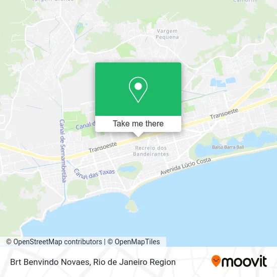 Brt Benvindo Novaes map