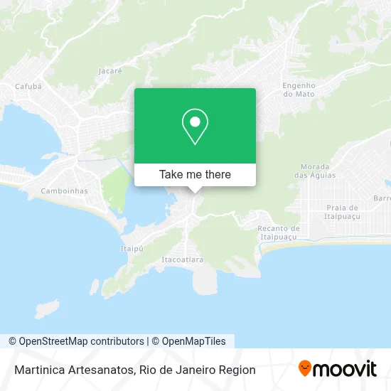 Martinica Artesanatos map