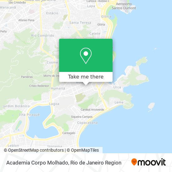 Academia Corpo Molhado map