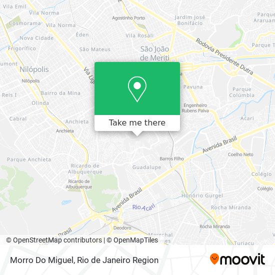 Mapa Morro Do Miguel