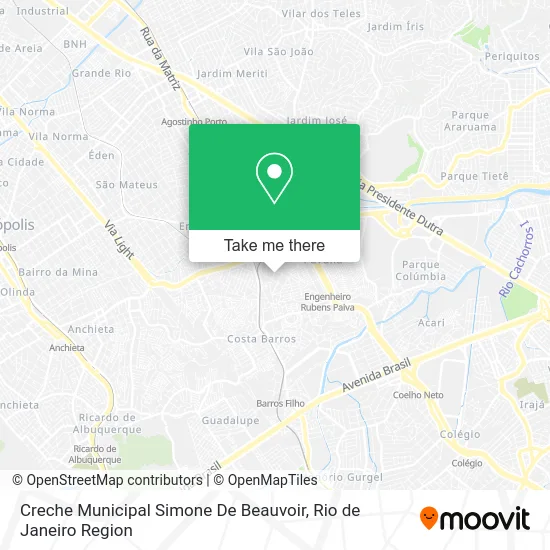 Creche Municipal Simone De Beauvoir map